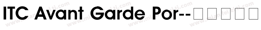 ITC Avant Garde Por-字体转换